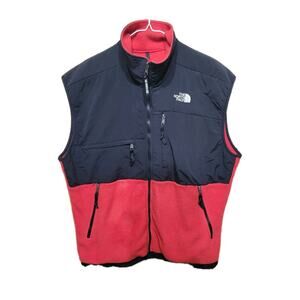 Vintage The North Face Denali 90s Hiking Outdoor Vest Mens Large Red